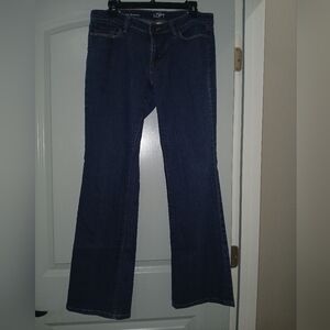 LOFT Dark Blue Bootcut Jeans